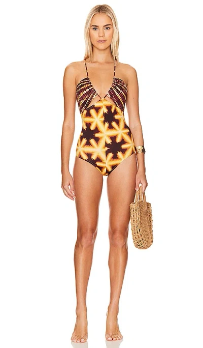 Ulla Johnson Akami Maillot One Piece In Amber