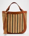 Ulla Johnson Albers Multicolor Woven Tote Bag In Desert Stripe