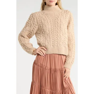 Ulla Johnson Albia Alpaca Blend Knit Sweater In Neutral