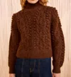Ulla Johnson Albia Alpaca Knit Pullover Shirt In Brown