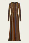 Ulla Johnson Albie Knit Long Sleeve Knit Dress In Zoisite In Multi