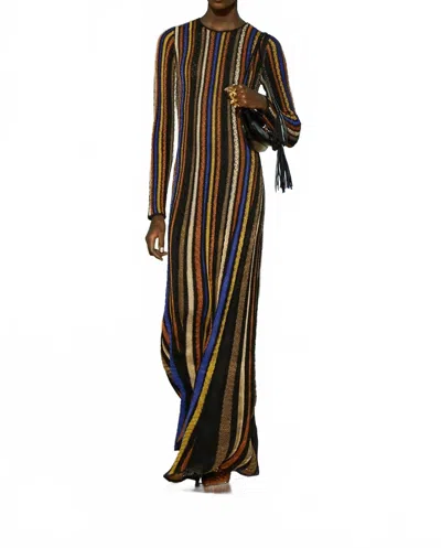 Ulla Johnson Albie Knit Long Sleeve Knit Dress In Zoisite In Multi