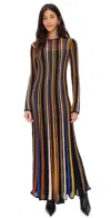 Ulla Johnson Albie Knit Long Sleeve Knit Dress In Zoisite In Multi