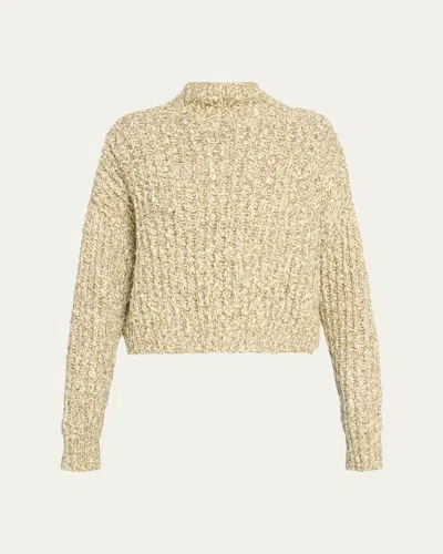 Ulla Johnson Albie Mock-neck Knit Pullover In Alabaster