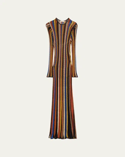 Ulla Johnson Albie Stripe Knit Long-sleeve Dress