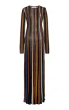 Ulla Johnson Albie Striped Knit Maxi Dress In Stripe