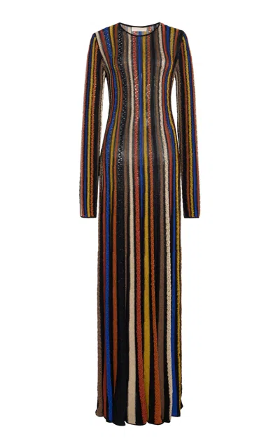 Ulla Johnson Albie Striped Knit Maxi Dress