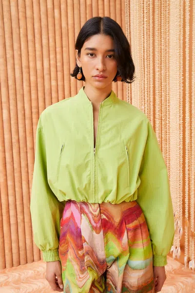 Ulla Johnson Alessa Jacket In Lichen In Green