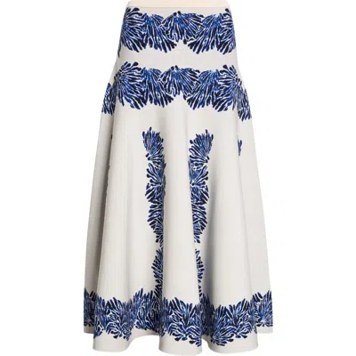 Ulla Johnson Alessia Jacquard Skirt In Blue