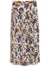 Ulla Johnson Alexi Midi Skirt In Blue