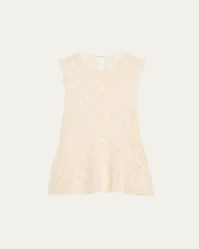 Ulla Johnson Ali Embroidered Sleeveless Top In Gray