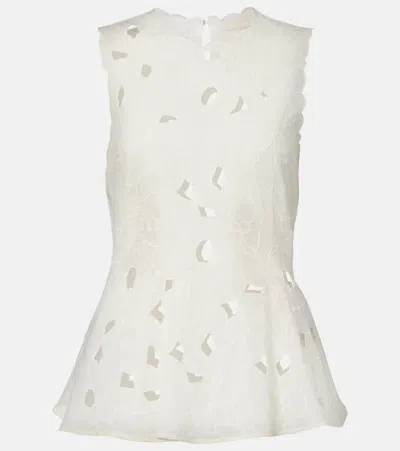 Ulla Johnson Ali Floral Cotton Organda Top