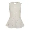 Ulla Johnson Ali Cutout Embroidered Cotton-voile Top In White