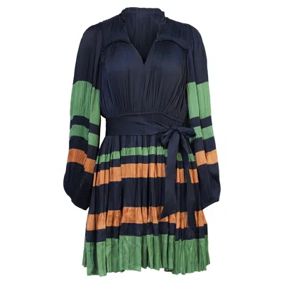 Ulla Johnson Alia Pleated Mini Dress In Multicolor Polyester