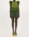 Ulla Johnson Alina Short In Peacock In Blue