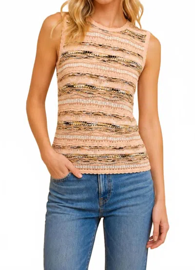 Ulla Johnson Alisa Knit Top In Hibiscus In Brown