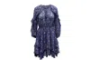 Ulla Johnson Alissa Floral Ruffle Dress In Purple Silk In Purple