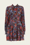 Ulla Johnson Aliya Floral Print Mini Dress In Clematis
