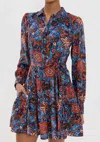 Ulla Johnson Aliya Floral Print Mini Dress In Clematis In Multi