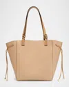 Ulla Johnson Alma Bicolor Leather Tote Bag In Mica