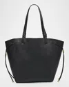Ulla Johnson Alma Bicolor Leather Tote Bag In Noir