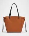 Ulla Johnson Alma Bicolor Leather Tote Bag In Sierra