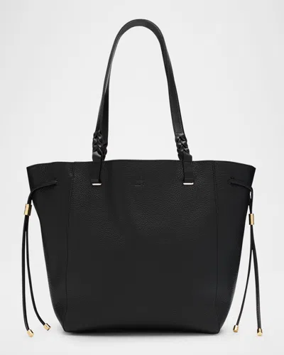 Ulla Johnson Alma Everyday Leather Tote Bag In Noir