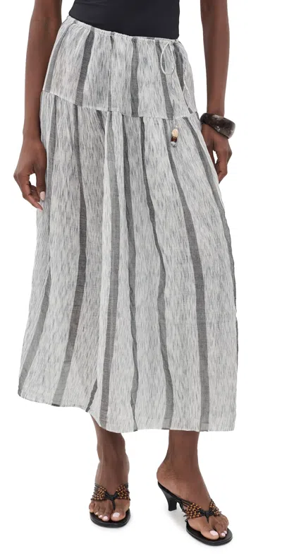 Ulla Johnson Almia Coverup Wrap Skirt Salt Stone