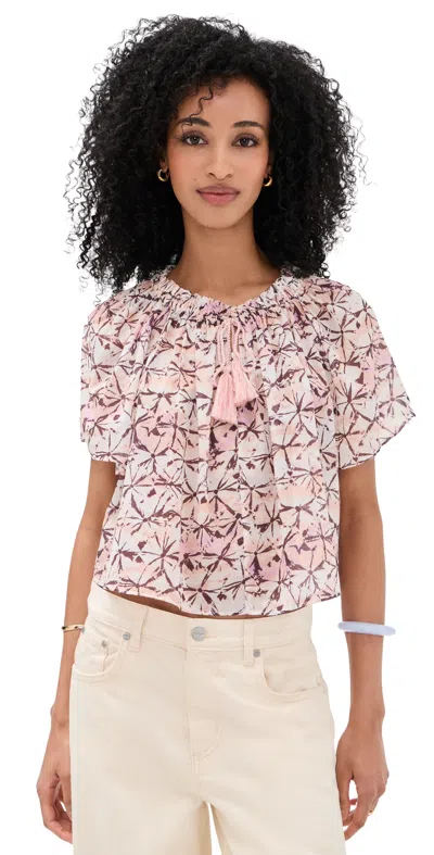 Ulla Johnson Alon Coverup Top Amethyst In Multi