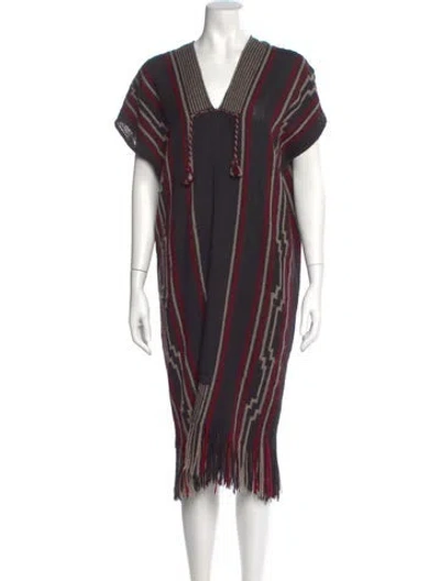 Pre-owned Ulla Johnson Alpaca Midi Length Dress In Black
