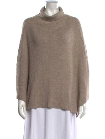 Pre-owned Ulla Johnson Alpaca Turtleneck Sweater In Neutrals
