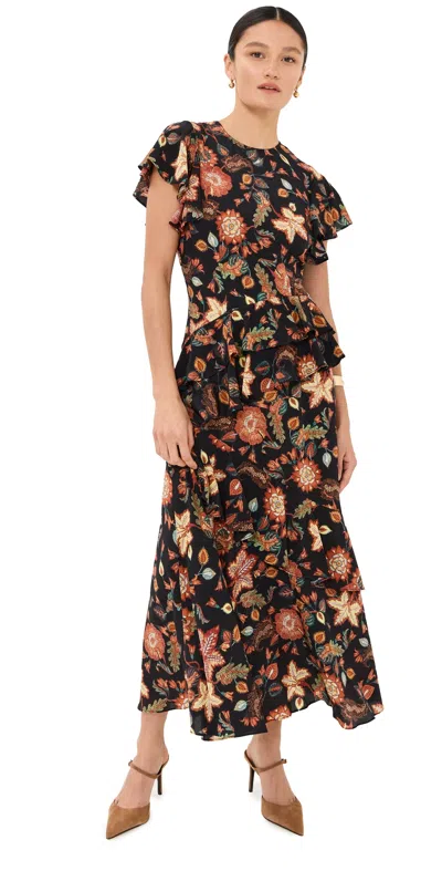 ULLA JOHNSON AMAIA DRESS HELLEBORE