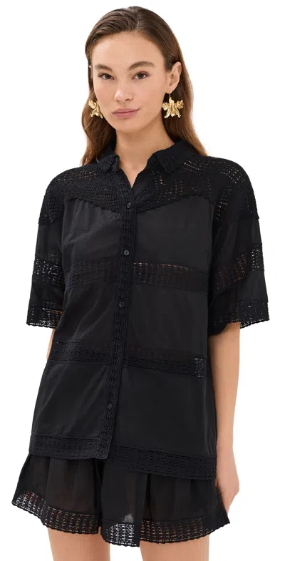 Ulla Johnson Amal Coverup Shirt Noir