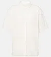 Ulla Johnson Amal Paneled Cotton Crochet Shirt In White