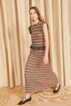 Ulla Johnson Amal Checked Midi Skirt In Tierra Check