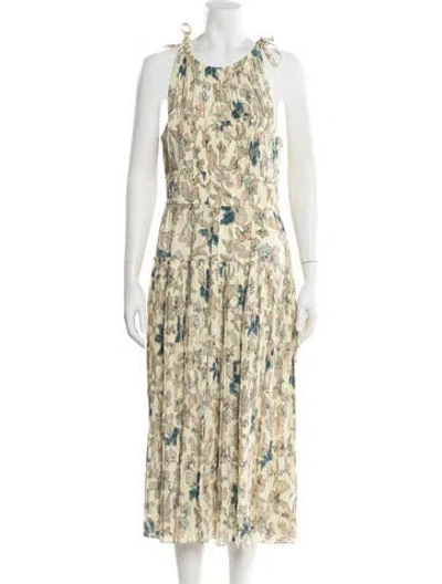 Pre-owned Ulla Johnson Amalthea Long Dress In Neutral