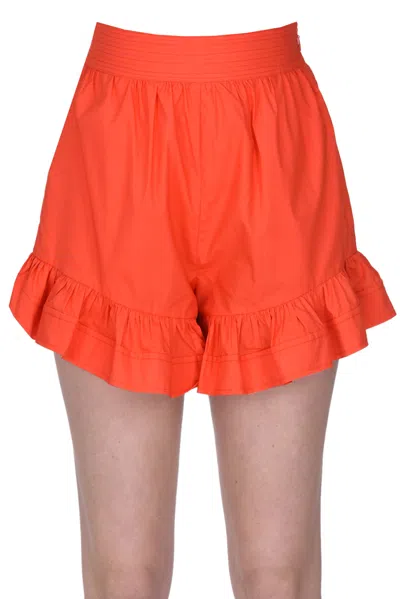 Ulla Johnson Ambre Shorts In Coral