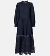 Ulla Johnson Amelie Lace And Cotton Midi Dress