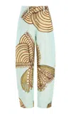 Ulla Johnson Ames Trouser In Green