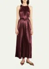 ULLA JOHNSON AMIKO DRESS IN MAHOGANY