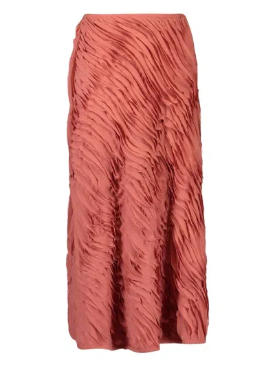 Ulla Johnson Amiko Ruffled Skirt In Brown