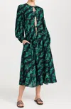 Ulla Johnson Women's Amina Geometric Cotton-blend Midi-dress In Multi