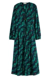 Ulla Johnson Women's Amina Geometric Cotton-blend Midi-dress In Oasis
