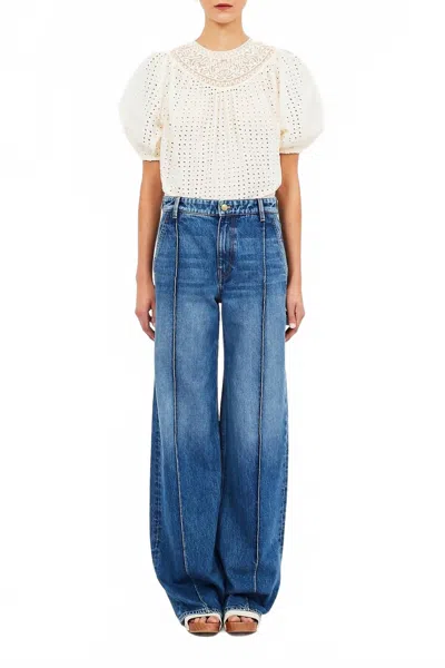 Ulla Johnson Amina Top In Ivory In White