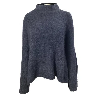 Ulla Johnson Amina Turtleneck Sweater In Navy Blue Cashmere In Black