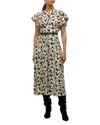 Ulla Johnson Anais Printed A-line Midi Dress In Pink