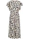 Ulla Johnson Anais Printed A-line Midi Dress In Neutrals