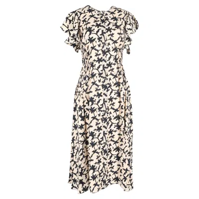 Ulla Johnson Anais Midi Dress In Cream Viscose In White