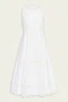 Ulla Johnson Anela Sleeveless Midi Dress In Pristine In White