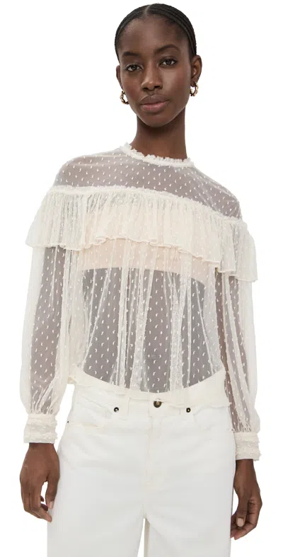 Ulla Johnson Anelise Blouse Cowrie